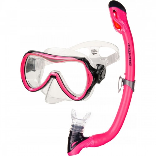Набір маска і трубка Aqua SpeedAlize + Samos, рожевий, код: 5905718603114 Набір маска і трубка Aqua SpeedAlize + Samos, рожевий, код: 5905718603114