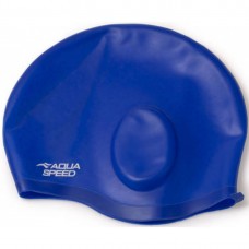 Шапочка для плавання Aqua Speed Ear Cap Comfort синій, код: 5908217698919