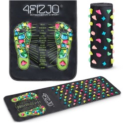 Килимок ортопедичний 4Fizjo з каменями для масажу ніг, 1200x350 мм, чорний, код: P-5905973403160 Килимок ортопедичний 4Fizjo з каменями для масажу ніг, 1200x350 мм, чорний, код: P-5905973403160