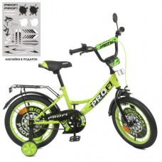 Велосипед дитячий Profi Kids Original Boy d=16, салатовий, код: Y1642-MP