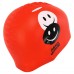 Шапочка для плавання силіконова юніорська MadWave Junior Emoji червоний, код: M057308