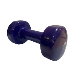 Гантель вінілова Stein 1х5 кг, темно-синій, код: DB3012-5-ST Гантель вінілова Stein 1х5 кг, темно-синій, код: DB3012-5-ST