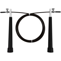 Швидкісна скакалка EasyFit Speed Cable Rope 3 м зі сталевим тросом чорна, код: EF-1423-Bk-EF