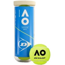 М"ячі для тенісу Dunlop Australian Open 3 Ball пластик банка, код: 45566181626
