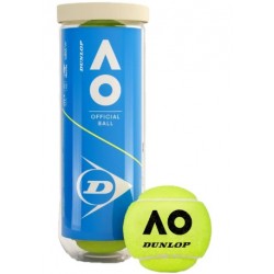М"ячі для тенісу Dunlop Australian Open 3 Ball пластик банка, код: 45566181626
