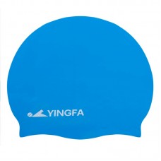 Шапочка для плавання силіконова для дорослих Yingfa блакитний, код: C0068_N