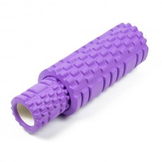 Масажний ролик EasyFit Grid Roller Double 33 см, фіолетовий, код: EF-7737-1-V-EF