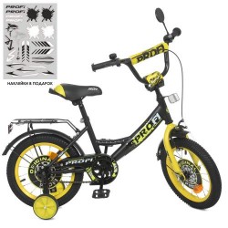 Велосипед дитячий Profi Kids Original Boy d=12, чорно-жовтий, код: Y1243-1-MP