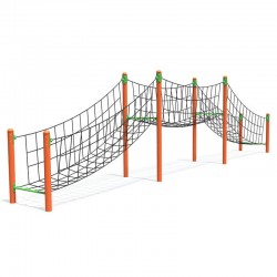 Канатний перехід InterAtletika 1240х1345х3062 мм, код: LK825-SM Канатний перехід InterAtletika 1240х1345х3062 мм, код: LK825-SM