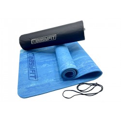 Килимок для йоги та фітнеса + чохол EasyFit PER Premium Mat 1830х610х8 мм, синій, код: EF-1930s-1-BL-EF