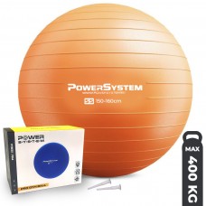 М"яч для фітнесу (фітбол) Power System PRO Gymball Ø55 см, помаранчевий, код: PS-4011_55cm_Orange-PP