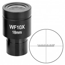 Окуляр Sigeta WF 10x/18мм (мікрометричний), код: 65179-DB