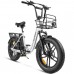 Електровелосипед Samebike C05 Pro (500 Вт, 15 А*год, 36 В), колеса 20", з ручкою газу, білий, код: SMB-C05-Pro-white
