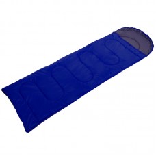 Спальний мішок ковдра Camping з капюшоном, темно-синій, код: SY-4142_DBL-S52