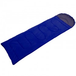 Спальний мішок ковдра Camping з капюшоном, темно-синій, код: SY-4142_DBL-S52