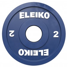 Диск олімпійський обгумований Eleiko IWF RC 2 кг, синій, код: 124-0020R-IA
