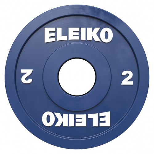 Диск олімпійський обгумований Eleiko IWF RC 2 кг, синій, код: 124-0020R-IA