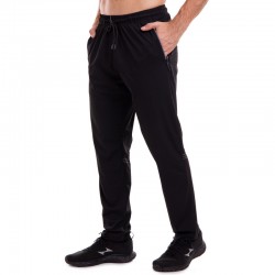 Штани спортивні чоловічі прямі Lidong XL, зріст 170-175, чорний, код: LD-9218_XLBK