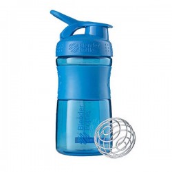 Шейкер спортивний (пляшка) BlenderBottle SportMixer 20oz/590ml Cyan (Original), код: SM 20oz Cyan