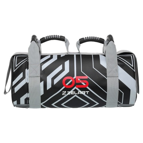 Мішок обтяжувач для функціонального тренінгу Power Bag Mdbuddy 5кг, чорний, код: FI-2820-5