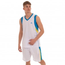 Форма баскетбольна чоловіча PlayGame Lingo 2XL (ріст 170-175) білий, код: LD-8095_2XLW-S52