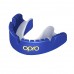 Капа Opro Gold Braces під брекети доросла (вік 11+) Dark Blue/Pearl, код: Gold_Braces_Blue/Pearl