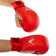 Рукавиці (накладки) для карате Araza L, червоний, код: BO-1243_LR