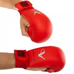 Рукавиці (накладки) для карате Araza L, червоний, код: BO-1243_LR Рукавиці (накладки) для карате Araza L, червоний, код: BO-1243_LR