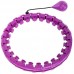 Обруч для схуднення регульований масажний з обтяжувачем FitGo Smart Hoop фіолетовий, код: FI-0753_V