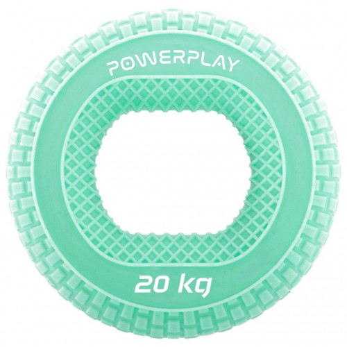 Еспандер кистьовий силіконовий PowerPlay Hand Grip Medium 20 кг, зелений, код: PP_4333_Green_20kg