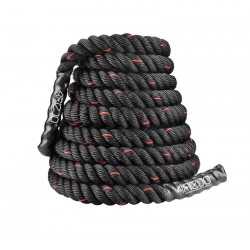 Канат тренувальний для кроссфіта 4Fizjo Battle Rope 15 м, чорний, код: P-5907739312266