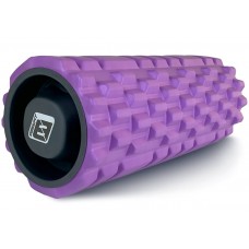 Масажний ролик EasyFit Grid Roller v.1.1 міцний масажер 330х140 мм, фіолетовий, код: EF-2020a-V
