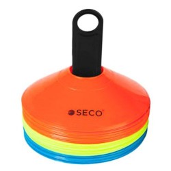 Набір тренувальних фішек Seco 3 кольорів з підставкою (30 штук), код: 18130-100-SE