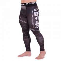 Компресійні штани тайтси чоловічі Venum Okinawa M (44-46), чорний-сірий, код: 9604_MBKGR
