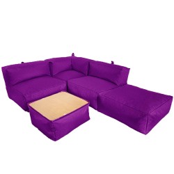 Безкаркасний модульний диван Tia-Sport Блек, оксфорд, фіолетовий, код: sm-0692-1