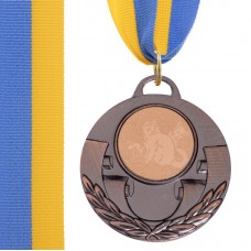 Медаль спортивна зі стрічкою PlayGame Aim Кішки бронзова, код: C-4846-0061_B