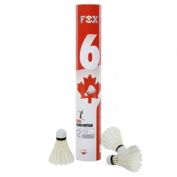 Волани для бадмінтону Fox 12 шт, білий, код: B306-S52 Волани для бадмінтону Fox 12 шт, білий, код: B306-S52
