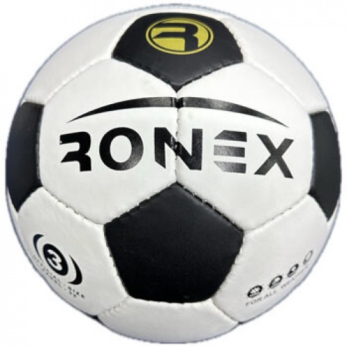 М"яч футбольний Ronex Grippy Official №3, білий-чорний, код: RX3-16-WS М"яч футбольний Ronex Grippy Official №3, білий-чорний, код: RX3-16-WS