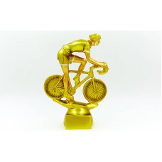 Нагородна спортивна статуетка для велоспорту PlayGame Велосипедист 20х5х6см, код: C-4600-B5-S52