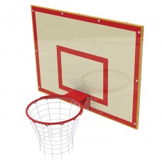 Щит баскетбольний шкільний InterAtletika з кріпленням до стіни, 1200х900 мм, код: УТ405-01-SM