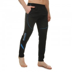 Штани спортивні чоловічі Lidong XL, зріст 170-175, чорний-синій, код: LD-9201_XLBKBL