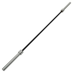 Гриф прямий для станової тяги хромований Олімпійський Texas Deadlift Bar LiveUp 2,3м, ø50мм, код: LP8371