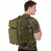 Рюкзак тактичний штурмовий Tactical 45x27x20см, 25л, оливковий, код: TY-616_OL