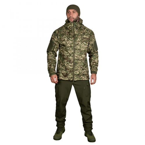 Куртка Stalker SoftShell XL піксель, код: 2908010193430