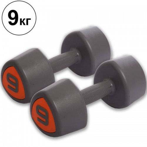 Гантелі цільні професійні Record 2х9 кг, код: TA-0930-9 Гантелі цільні професійні Record 2х9 кг, код: TA-0930-9