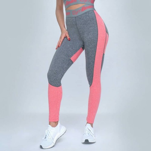 Легінси жіночі GymBeam Clothing Ultrafit Heather Pink S, сірий-рожевий, код: 218112-GB