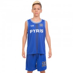 Форма баскетбольна підліткова PlayGame NB-Sport NBA Pyris 23 L (10-13 років), ріст 140-150см, синій, код: BA-0837_LBL