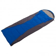 Спальний мішок ковдра з капюшоном Shengyuan синій-сірий, код: SY-S025_BLGR