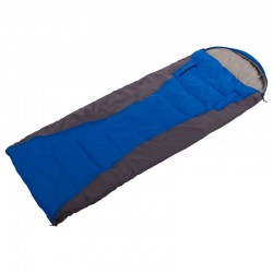 Спальний мішок ковдра з капюшоном Shengyuan синій-сірий, код: SY-S025_BLGR