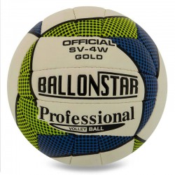 М"яч волейбольний Ballonstar №5 PU, білий-зелений, код: SV-4W_WG М"яч волейбольний Ballonstar №5 PU, білий-зелений, код: SV-4W_WG